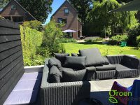 Overkapping met sedum op het dak Haarlem