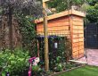 Tuinaanleg, harmonicadoek op pergola Overveen