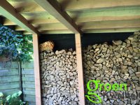 Tuinaanleg met overkapping in Heemstede