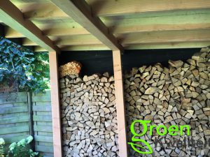 Tuinaanleg met overkapping in Heemstede