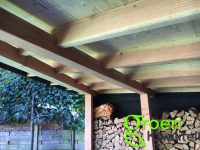 Tuinaanleg met overkapping in Heemstede