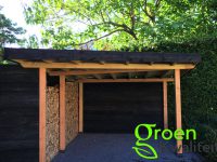 Tuinaanleg met overkapping in Heemstede