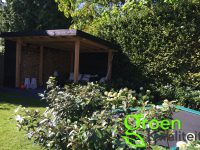 Tuinaanleg met overkapping in Heemstede