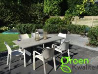 Tuinaanleg met overkapping in Heemstede