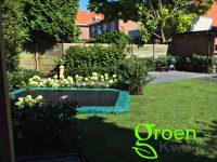 Tuinaanleg met overkapping in Heemstede