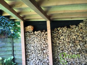 Tuinaanleg met overkapping in Heemstede