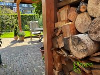 Tuinhuis met overkapping