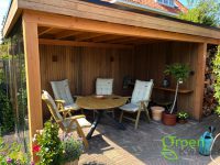 schuur met veranda van Thermowood